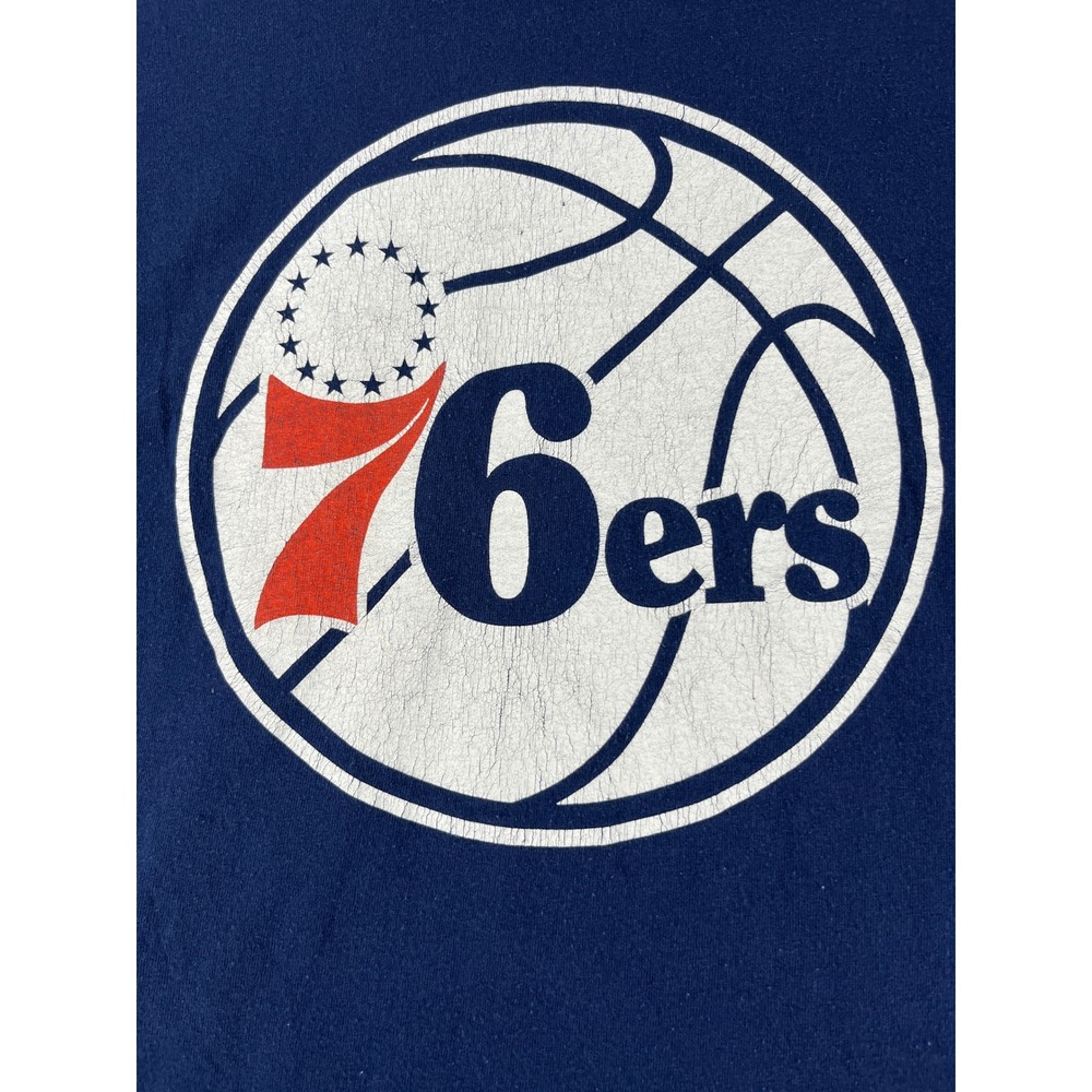 Hanes Philadelphia 76ers Corona Extra Navy Blue Graphic T-Shirt Mens 2XL - Picture 6 of 7